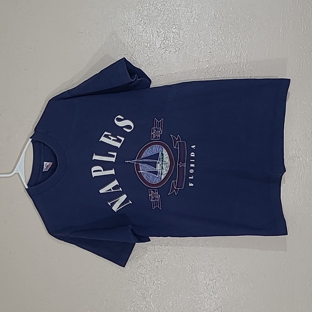 vintage 90s Naples Florida Vacation sailboat ocean beach size L